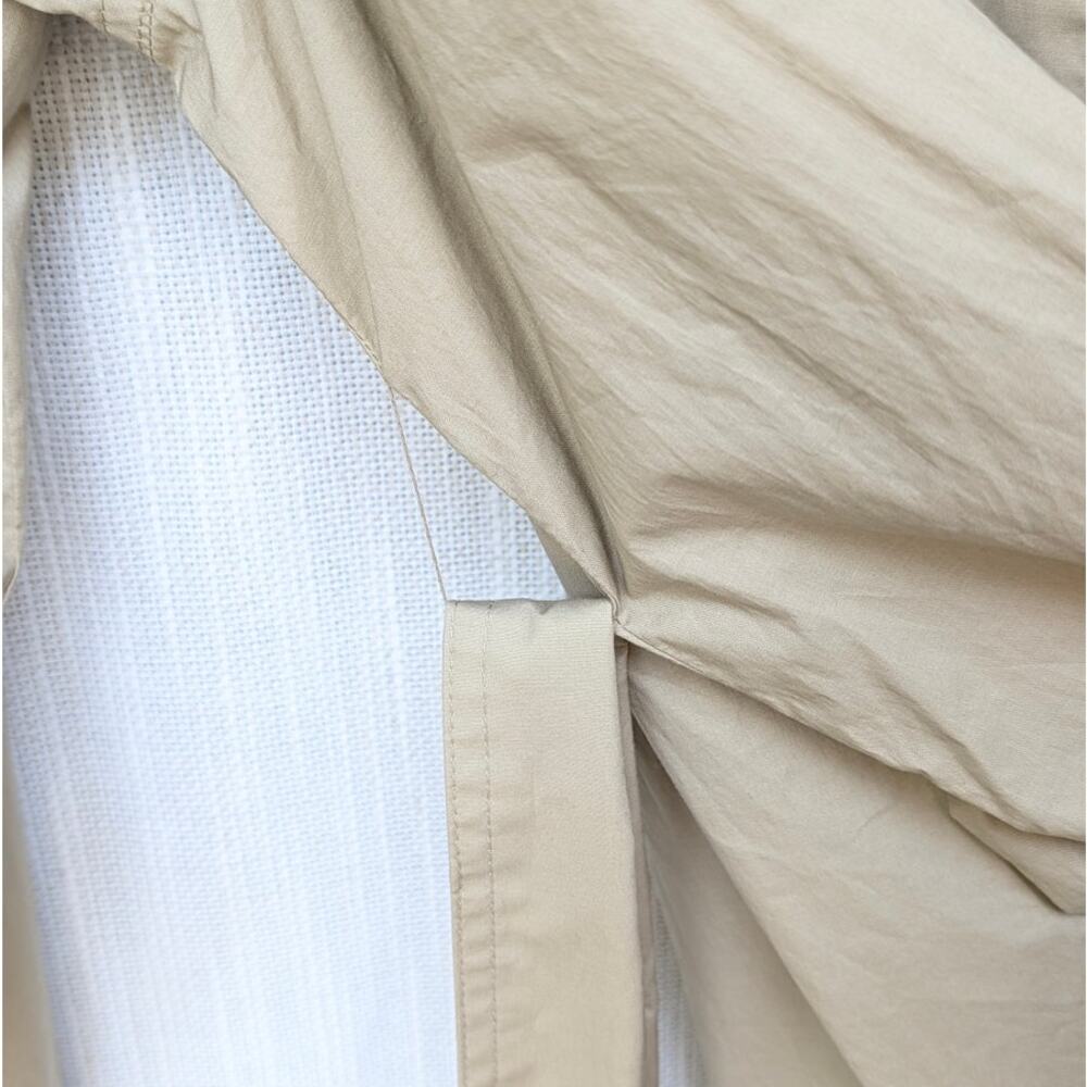 Massimo Dutti Trench Coat 6743/823/830 Womens M Tan Single-breasted Belted Long - Picture 6 of 13